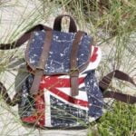 How to sew flag patches on backpack