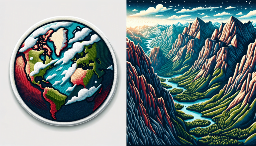 printed patch earth